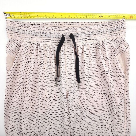 LULULEMON Jet Crop Luon Slim Dottie Dash Grain Black Boyfriend Jogger Pants 6 - Picture 3 of 7